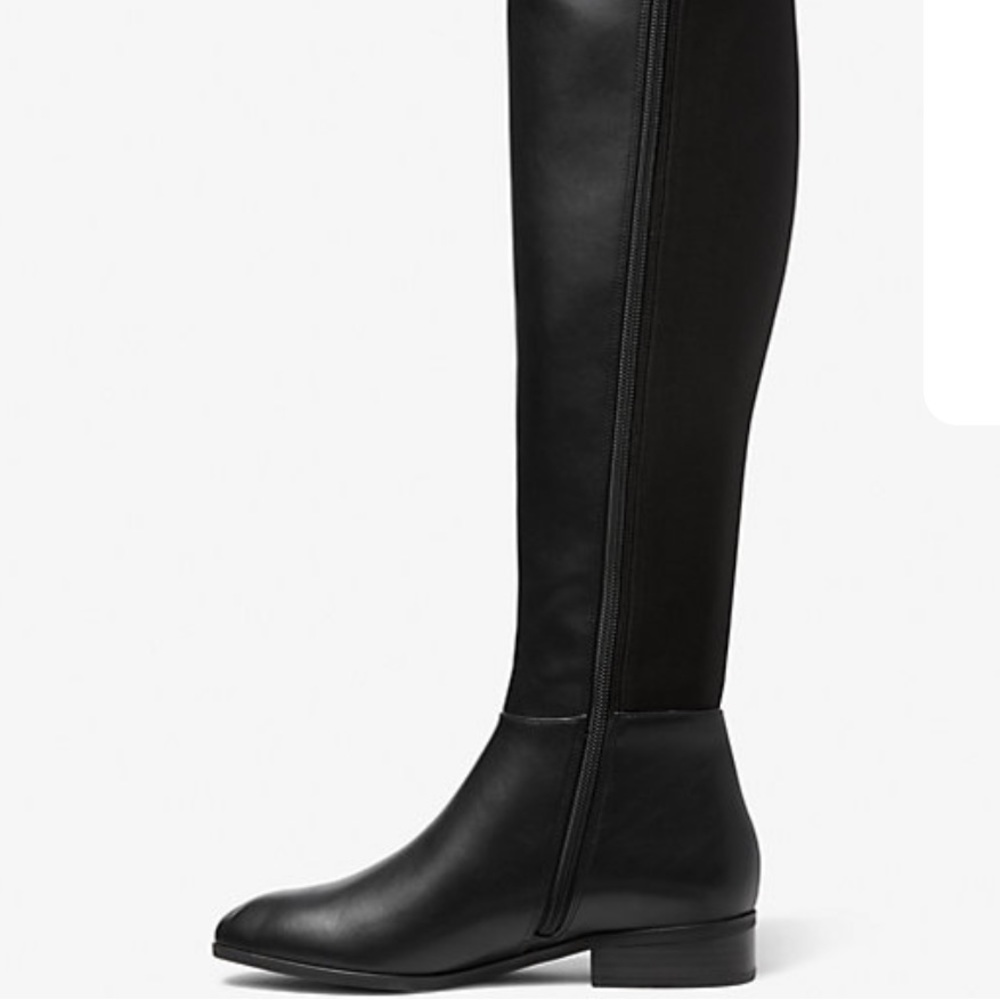 michael kors bromley leather boots